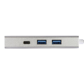 Concentrador USB HAMA-3.1-Tipo-C-Hub 1:3 \"Alu\" + LAN - 135757