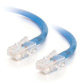 Cable de conexión de red C2G Cat5e sin arranque y sin blindaje (UTP) - Cable de conexión - RJ-45 (M) a RJ-45 (M) - 5 m - PTNB - CAT 5e - trenzado, uniboot - azul