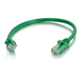 C2G Cat6 Booted Unshielded (UTP) Network Patch Cable - Cabo patch - RJ-45 (M) para RJ-45 (M) - 3 m - PTNB - CAT 6 - moldado, sem nós, entrançado - verde