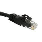 C2G Cat6 Booted Unshielded (UTP) Crossover Patch Cable - Cabo crossover - RJ-45 (M) para RJ-45 (M) - 1 m - PTNB - CAT 6 - moldado, sem nós, entrançado - preto