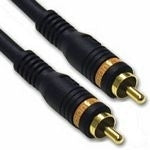 C2G Velocity - Cabo de áudio digital - RCA macho para RCA macho - 3 m - coaxial de tripla protecção