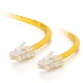 Cable de conexión de red C2G Cat5e sin arranque y sin blindaje (UTP) - Cable de conexión - RJ-45 (M) a RJ-45 (M) - 10 m - PTNB - CAT 5e - trenzado, uniboot - amarillo