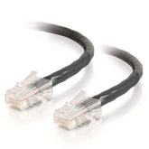 C2G Cat5e Non-Booted Unshielded (UTP) Network Patch Cable - Patch cable - RJ-45 (M) to RJ-45 (M) - 10 m - PTNB - CAT 5e - braided, uniboot - black