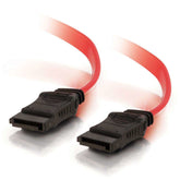 C2G - SATA Cable - Serial ATA 150/300/600 - SATA (F) to SATA (F) - 1 m - red