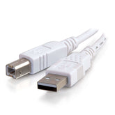 C2G - Cabo USB - USB (M) para USB Tipo B (M) - USB 2.0 - 2 m - branco