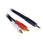 C2G Velocity - Audio cable - RCA male to male stereo mini port - 50 cm - shielded