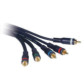 C2G Velocity - Cable Video/Audio - Componente Video/Audio - RCA Macho a RCA Macho - 3 m - Par Trenzado Doble Blindado