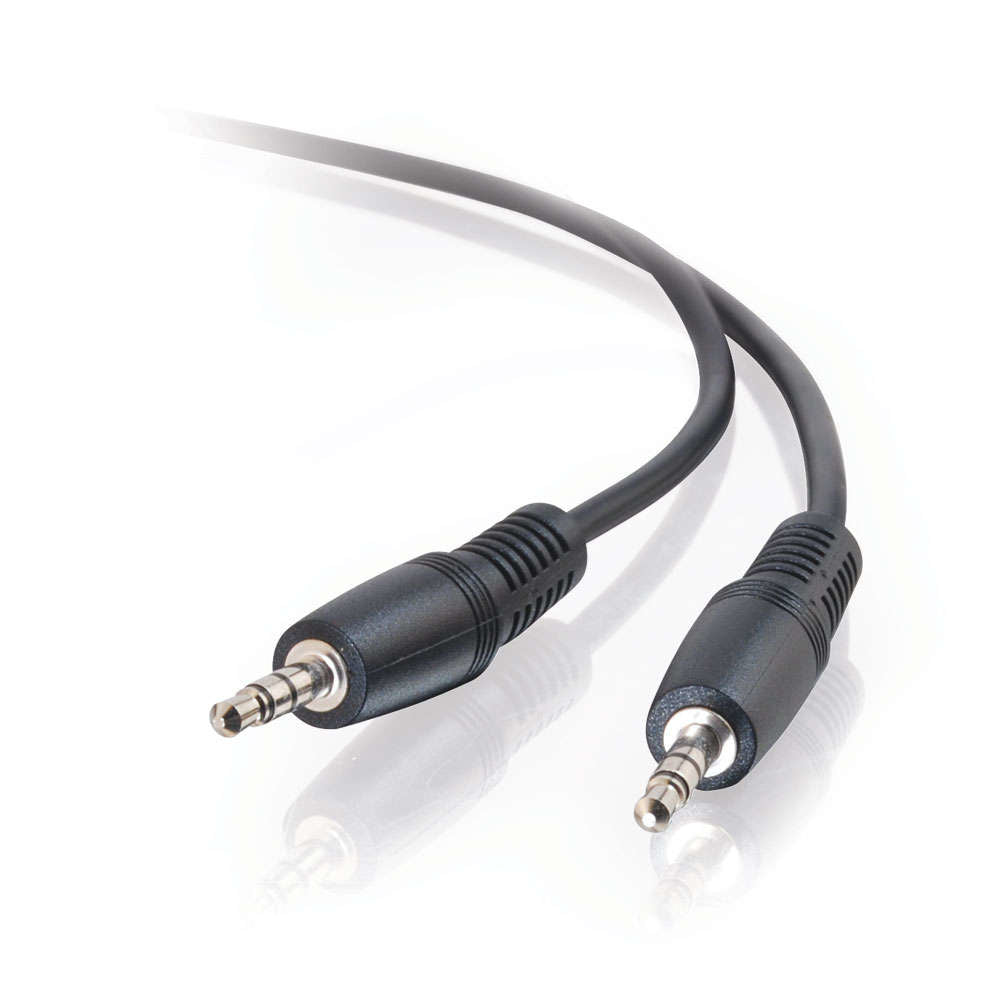 C2G - Audio cable - mini stereo male port to mini stereo male port - 10 m - shielded