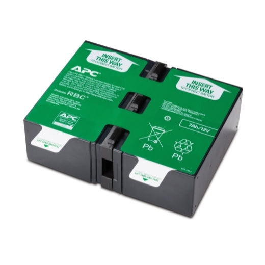 APC Replacement Battery Cartridge #123 - UPS Battery - 1 x Battery - Lead Acid - for P/N: BX1350M, BX1350M-LM60, SMT750RM2UC, SMT750RM2UNC, SMT750RMI2UC, SMT750RMI2UNC