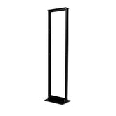 APC NetShelter 2 Post Open Frame Rack - Enclosure - Black - 45U - 19" - for P/N: SCL500RMI1UNC, SMTL1000RMI2UC, SMTL750RMI2UC, SMX1500RM2UC, SMX1500RM2UCNC