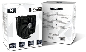 CPU Cooler NOX Hummer H-224 Noir 120mm PWM