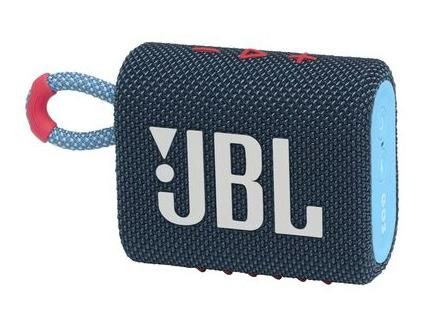 Coluna Portatil JBL GO 3  BT IPX7 ,USB-C Azul/Rosa