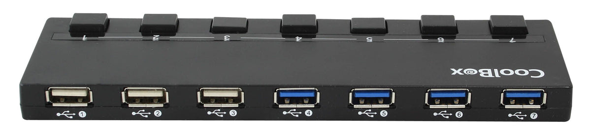 USB HUB 7 Ports CoolBox (4 USB 3.0 /3 USB 2.0)