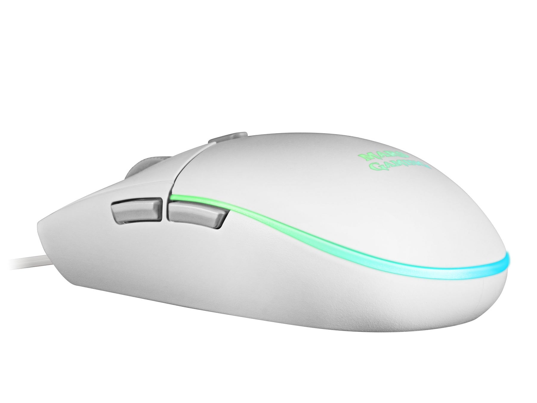 Mouse MARS GAMING MMG White, 3200 DPI, RGB flow, light, ergonomic