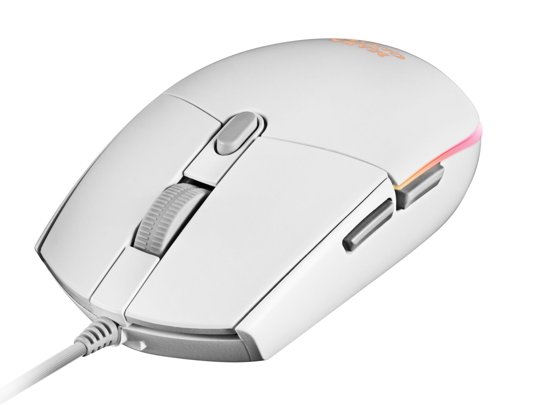 Rato MARS GAMING MMG White, 3200 DPI, RGB flow, light, ergonomic