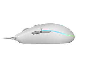 Mouse MARS GAMING MMG White, 3200 DPI, RGB flow, light, ergonomic