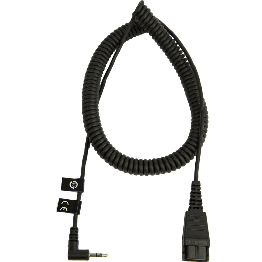 Jabra - Headset cable - male micro jack to male Quick Disconnect - 2 m