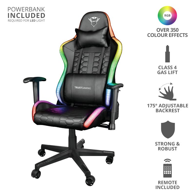 Chair TRUST GXT716 RIZZA RGB LED