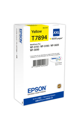 EPSON TINTEIRO AMARELO XXL WF-5620DWF/5110DW/5690DWF/5190DW