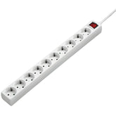 Extenção eléctrica HAMA 10 tomadas, 3,0mt branco - 137234