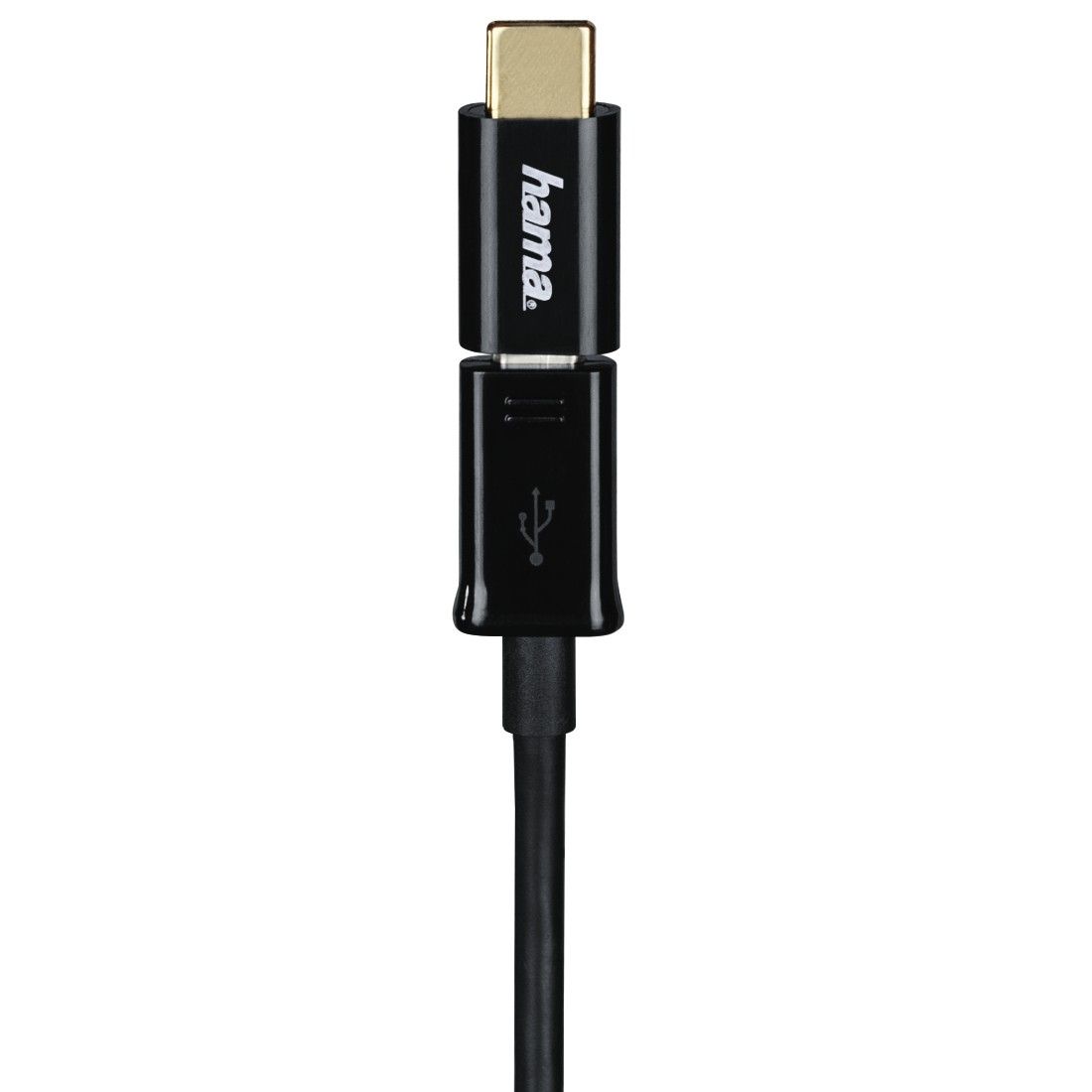 Adaptador micro USB HAMA - USB tipo C, negro - 178399