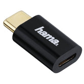 Adaptador micro USB HAMA - USB tipo C, negro - 178399