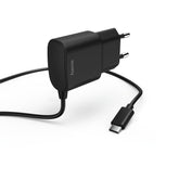 Cargador HAMA 220V USB TIPO-C, 2.4 A, negro - 183242