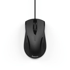 HAMA Wired Mouse \"MC-200\" Black, 3 buttons, 1000 DPI; Cable 1.50m - 182602