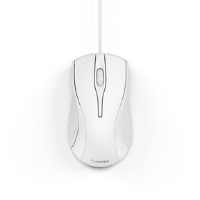 HAMA Wired Mouse \"MC-200\" White, 3 buttons; 1000 DPI; Cable 1.50m - 182603