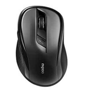 Rato RAPOO Wireless \"M500\" BT/Wireless, Black, 1600 Dpi\'s, 7 botões, Nano USB, - 184535