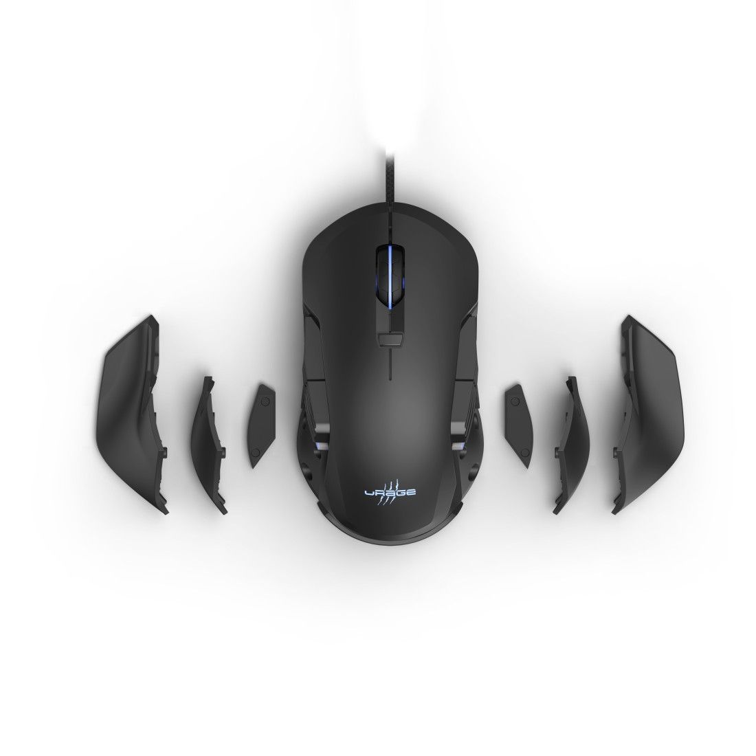 HAMA Wired Mouse Urage Gaming Reaper 900 Morph, Negro, Max DPI 16000, 8 Botones Prog., RGB, -186015