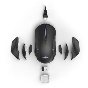 HAMA Wireless and Wired Mouse Urage 1000 Morph unleashed, BK, DPI 10000, 8 Prog Buttons, RGB, - 186016