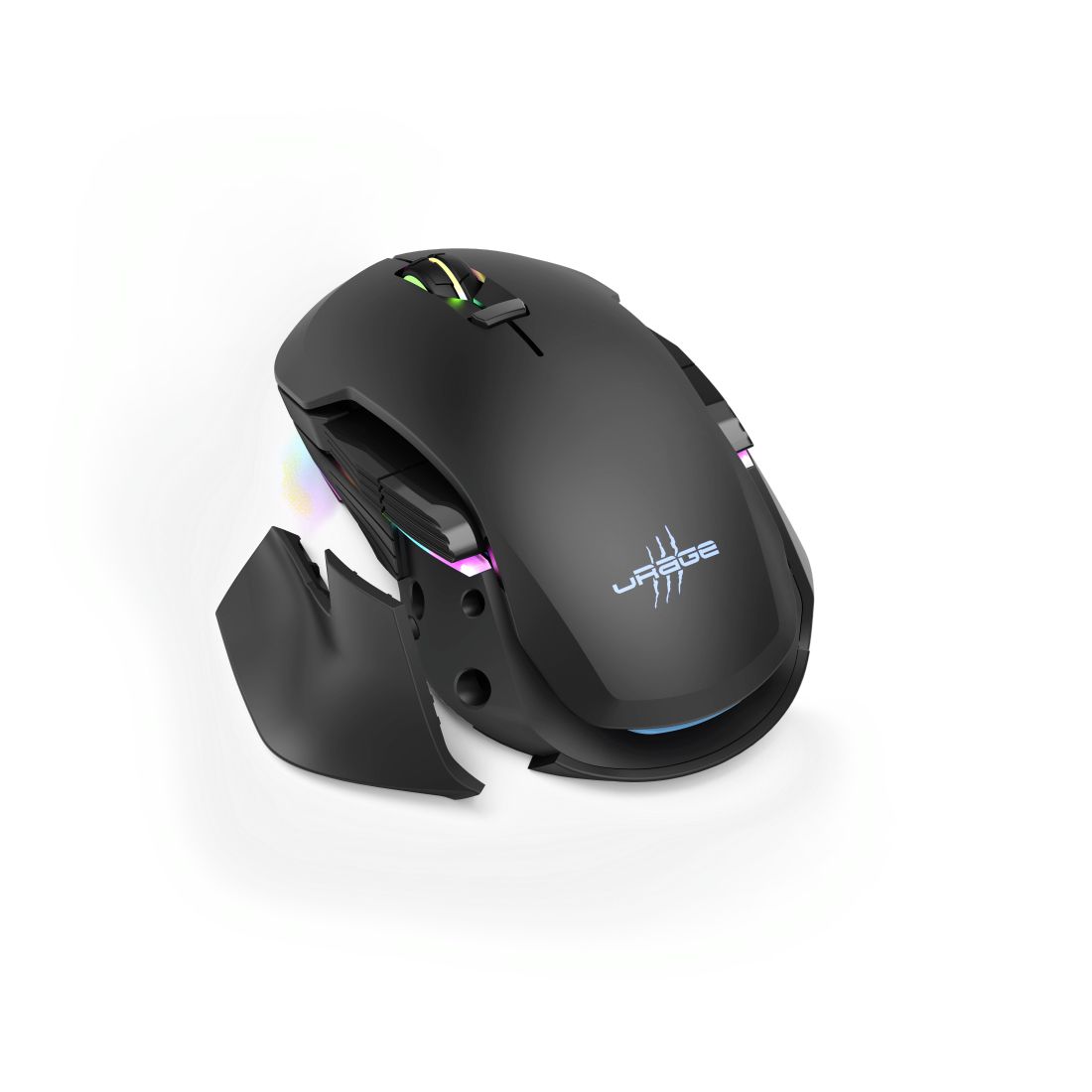 HAMA Wireless and Wired Mouse Urage 1000 Morph unleashed, BK, DPI 10000, 8 Prog Buttons, RGB, - 186016