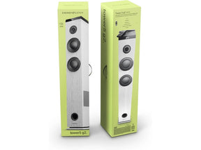 Energy Tower 5 G2 - Loudspeaker - 2.1 channel - wireless - Bluetooth - 65 Watt - ivory