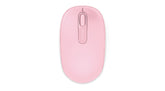 Microsoft Wireless Mobile Mouse 1850 - Mouse - right- and left-handed - optical - 3 buttons - wireless - 2.4 GHz - USB wireless receiver - clear orchid