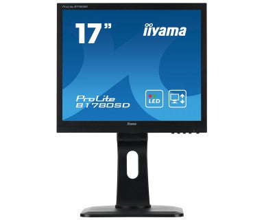 iiyama ProLite B1780SD-1 - Monitor LED - 17" - 1280 x 1024 @ 75 Hz - TN - 250 cd/m² - 1000:1 - 5 ms - DVI-D, VGA - altavoces - negro