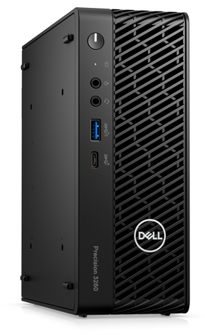 Dell Precision 3260 Compact - USFF - 1 x Core i7 12700 / 2.1 GHz - vPro - RAM 16 GB - SSD 512 GB - NVMe, Class 40 - UHD Graphics 770 - GigE - Win 10 Pro 64-bit (inclui Licença Windows 11 Pro) - monitor: nenhum - preto - BTP - com 3 Anos de Básico no