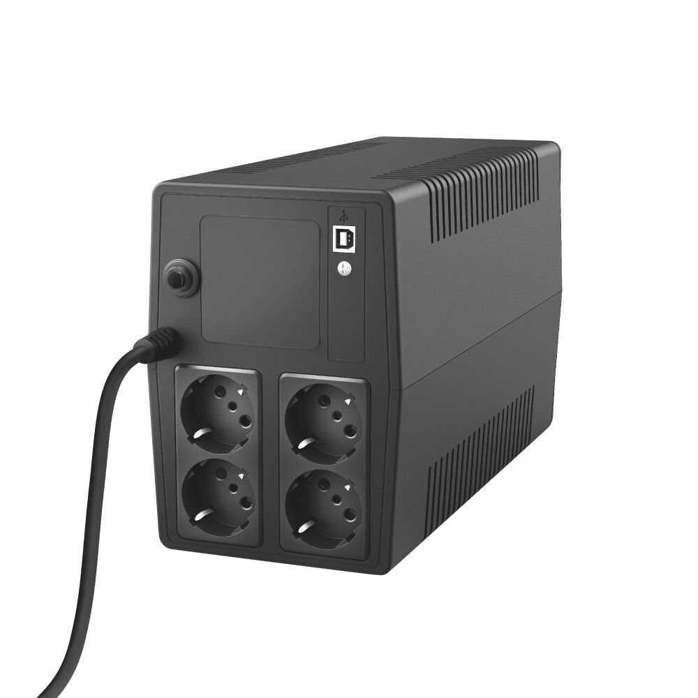 1000 VA uninterruptible TRUST UPS w/ 4 electrical outlets