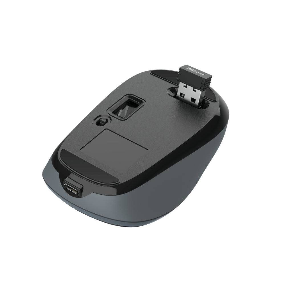 Compact rechargeable wireless TRUST mouse