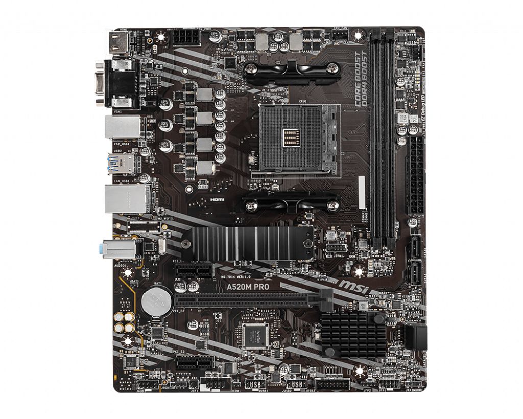 MB MSI A520M-A PRO SKT AMD AM4 2xDDR4 DVI/HDMI mATX (911-7C96-013)