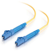 C2G LC-LC 9/125 OS1 Duplex Singlemode PVC Fiber Optic Cable (LSZH) - Patch cable - singlemode LC (M) to singlemode LC (M) - 1 m - fiber optic - duplex - 9 / 125 microns - OS1 - halogen free - yellow