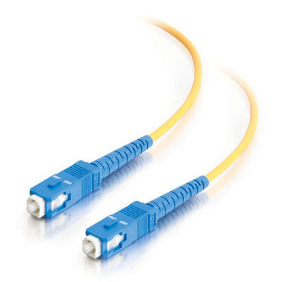 C2G SC-SC 9/125 OS1 Duplex Singlemode PVC Fiber Optic Cable (LSZH) - Patch cable - single mode SC(M) to single mode SC(M) - 1 m - fiber optic - duplex - 9 / 125 microns - OS1 - halogen free - yellow