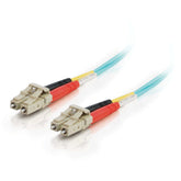 C2G LC-LC 10Gb 50/125 OM3 Duplex Multimode PVC Fiber Optic Cable (LSZH) - Network cable - multimode LC (M) to multimode LC (M) - 7 m - fiber optic - duplex - 50 / 125 micron - OM3 - halogen free - aqua