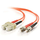 C2G SC-ST 50/125 OM2 Duplex Multimode PVC Fiber Optic Cable (LSZH) - Network cable - SC multimode (M) to ST multimode (M) - 5 m - fiber optic - duplex - 50 / 125 micron - OM2 - halogen free - orange