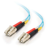 C2G LC-LC 10Gb 50/125 OM3 Duplex Multimode PVC Fiber Optic Cable (LSZH) - Network cable - multimode LC (M) to multimode LC (M) - 10 m - fiber optic - duplex - 50 / 125 micron - OM3 - halogen free - aqua