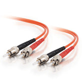 C2G ST-ST 62.5/125 OM1 Duplex Multimode PVC Fiber Optic Cable (LSZH) - Patch cable - ST multimode (M) to ST multimode (M) - 30 m - fiber optic - duplex - 62.5 / 125 micron - OM1 - halogen free - orange