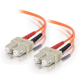 C2G SC-SC 62.5/125 OM1 Duplex Multimode PVC Fiber Optic Cable (LSZH) - Patch cable - SC multimode (M) to SC multimode (M) - 15 m - fiber optic - duplex - 62.5 / 125 micron - OM1 - orange