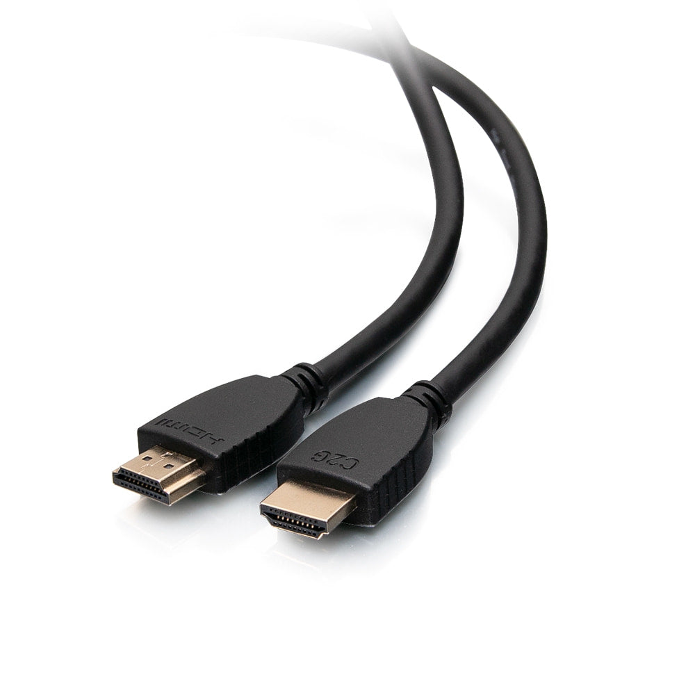 C2G 1ft 4K HDMI Cable with Ethernet - High Speed ​​- UltraHD Cable - M/M - HDMI Cable with Ethernet - HDMI Male to HDMI Male - 30.48 cm - Shielded - Black