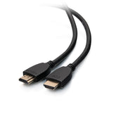 C2G 1ft 4K HDMI Cable with Ethernet - High Speed - UltraHD Cable - M/M - Cabo HDMI com Ethernet - HDMI macho para HDMI macho - 30.48 cm - blindado - preto