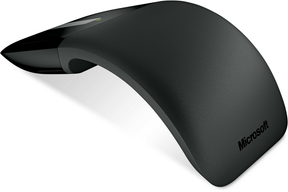 Microsoft Arc Touch Mouse - Ratón - para diestros y zurdos - óptico - 2 botones - inalámbrico - 2,4 GHz - receptor inalámbrico USB - negro